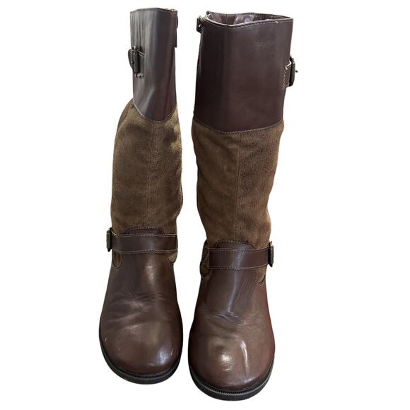 SOES BOOTS girls Faux Leather boots size 3 By Nine West - Picture 3 of 7